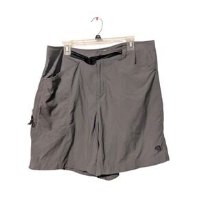 Mountain Hardwear Men's Gray Hiking Outdoor Shorts with Belt SzXL